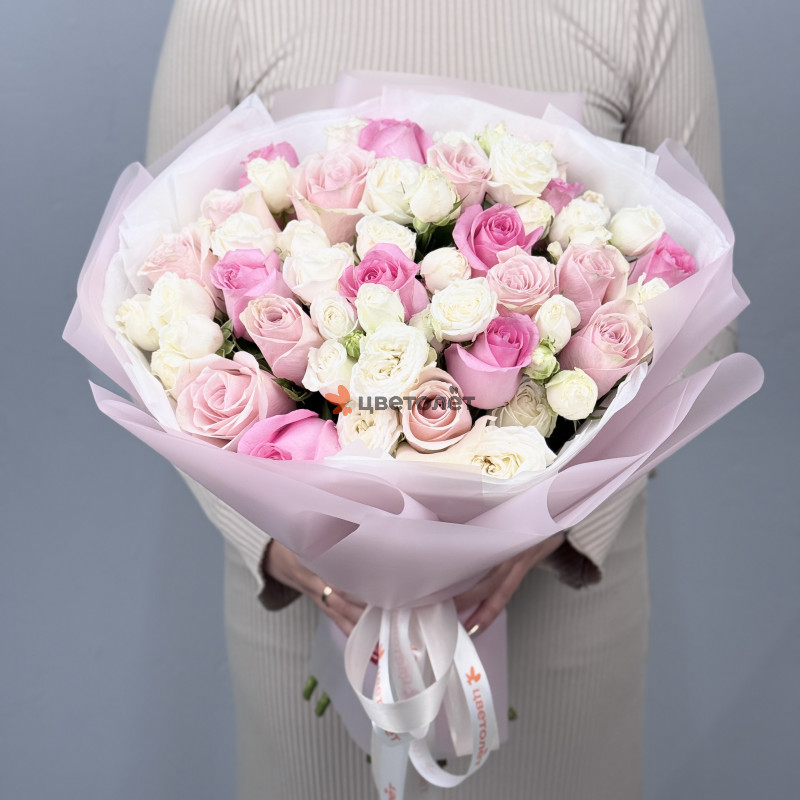 Нежная палитра из роз